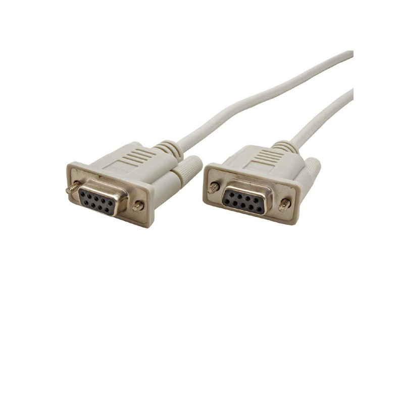 Datový kabel sériový, DB9 samice - DB9 samice, 2 m, LAPLINK, křížený, šedý, baleno v sáčku, DOPRODEJ