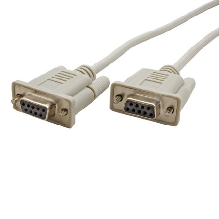 Datový kabel sériový, DB9 samice - DB9 samice, 2 m, LAPLINK, křížený, šedý, baleno v sáčku, DOPRODEJ