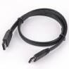 Kabel k hardisku datový eSATA, eSATA samec - eSATA samec, 1 m, 6 Gb/s, černý, baleno v sáčku, DOPRODEJ