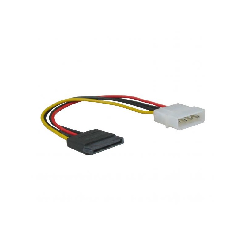 Kabel k HDD/SSD/DVD/BD interní napájecí, DC SATA - DC 5,25", 0.2 m, baleno v sáčku