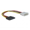 Kabel k HDD/SSD/DVD/BD interní napájecí, DC SATA - DC 5,25", 0.2 m, baleno v sáčku