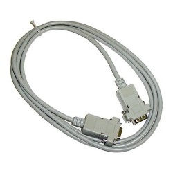 Datový kabel prodlužovací sériový RS-232, DB9 samec - DB9 samice, 2 m, šedý, Logo baleno v blistru, DOPRODEJ