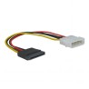 Kabel k HDD/SSD/DVD/BD interní napájecí, DC SATA - DC 5,25", 0.2 m, Logo blistr, DOPRODEJ