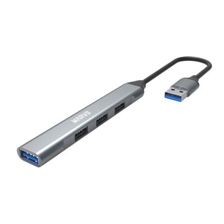 USB (3.0) hub 4-port, UH-ATC01, kovová, Marvo, DOPRODEJ
