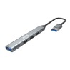 USB (3.0) hub 4-port, UH-ATC01, kovová, Marvo, DOPRODEJ