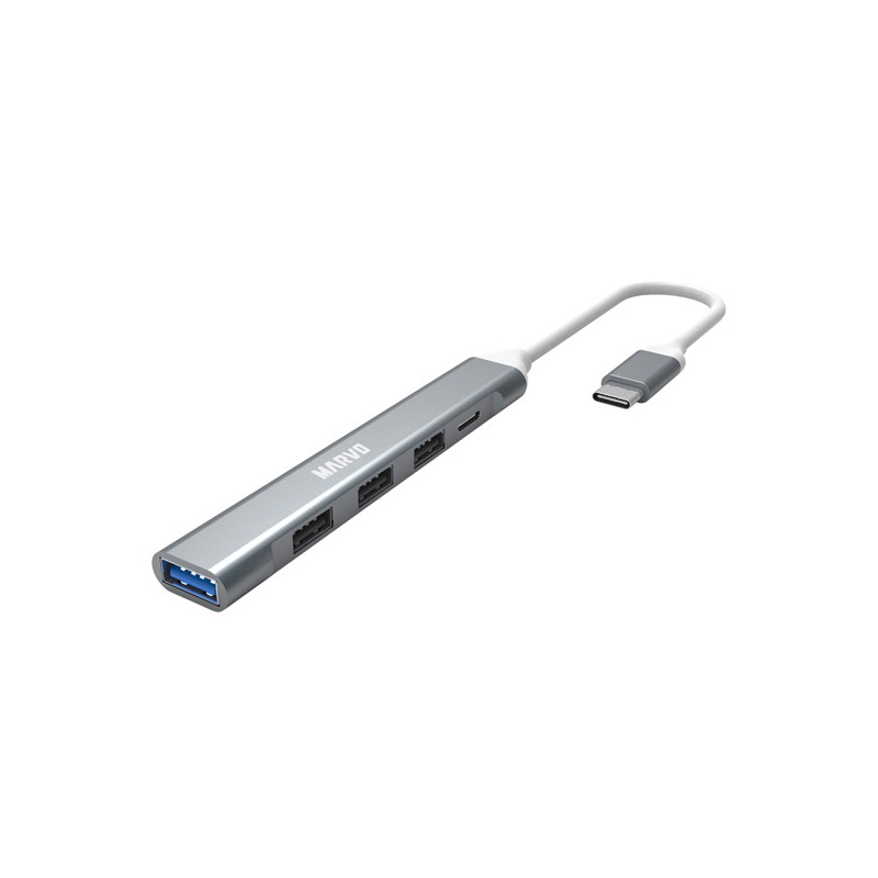 USB (3.0) hub 5-port, UH008, kovová, Marvo
