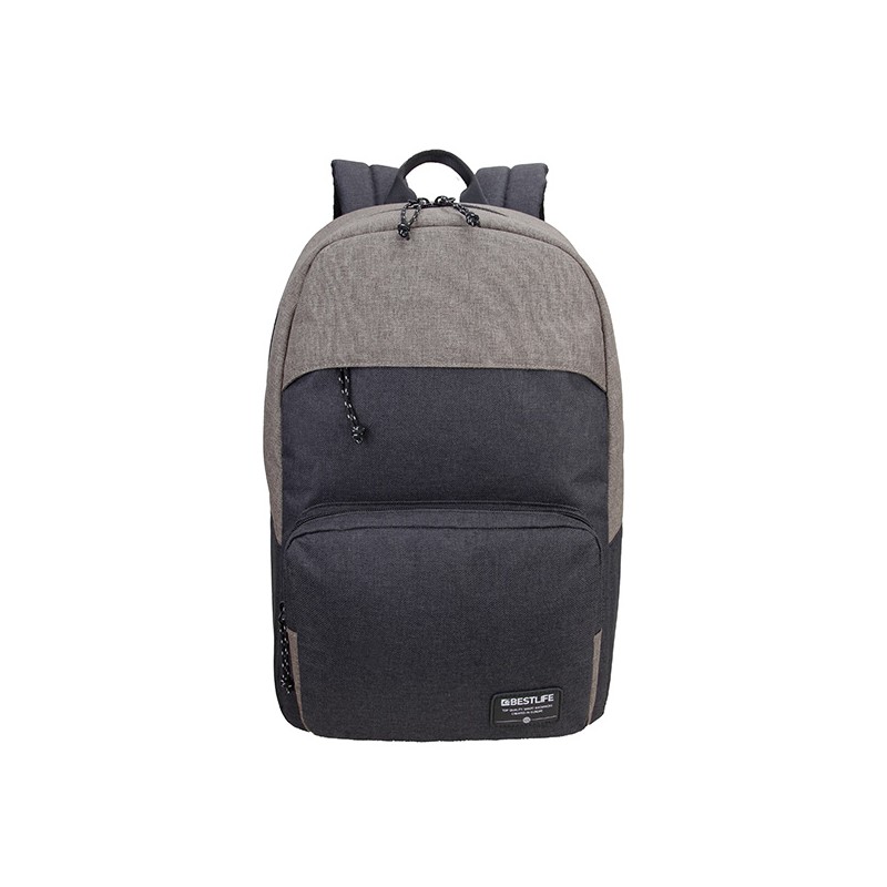 Batoh na notebook 15,6", Alpha, hnědý z polyesteru, Bestlife