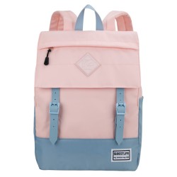 Batoh na notebook 15,6", COL-Buckles, růžový z polyesteru, Bestlife