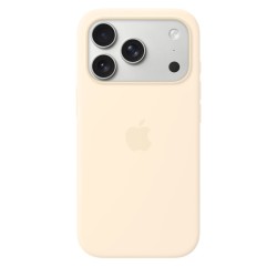 iPhone 17 Pro Silicone Case with MS – Vanilla