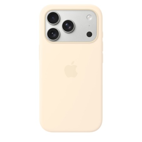 iPhone 17 Pro Silicone Case with MS – Vanilla