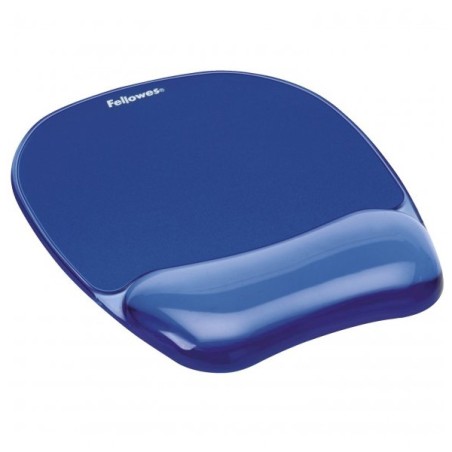 Fellowes Crystal Podložka pod myš a zápěstí gelová, modrá