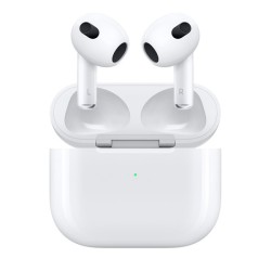 Apple AirPods 3. generace bezdrátová sluchátka, MagSafe nabíjecí pouzdro bílá, Lighting