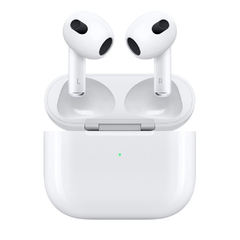 Apple AirPods 3. generace bezdrátová sluchátka, MagSafe nabíjecí pouzdro bílá, Lighting