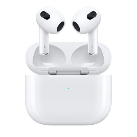Apple AirPods 3. generace bezdrátová sluchátka, MagSafe nabíjecí pouzdro bílá, Lighting
