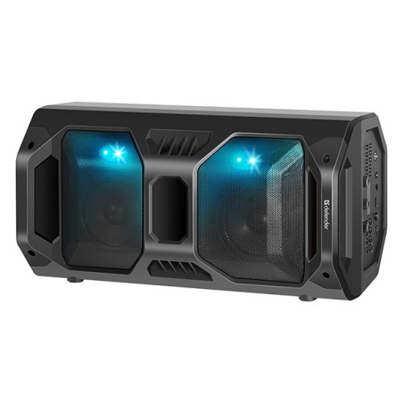 Defender reproduktor Rage, Li-Ion, 2.0, 50W, černý, regulace hlasitosti, LED podsvícení, BT 5.0, TWS, dálkové ovládání