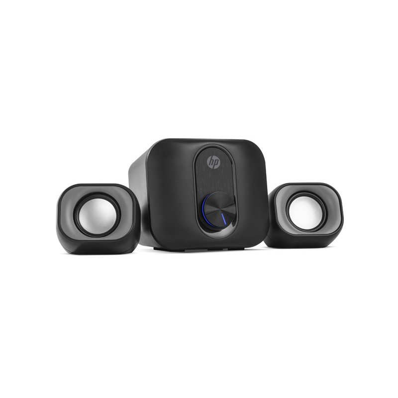 HP reproduktory DHS-2111S, 2.1, 11W, černé, regulace hlasitosti, plastové