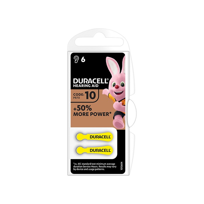 Duracell Jednorázová zinkovzdušná baterie ZA, 6-pack 42431