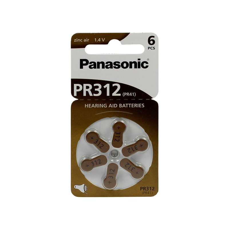 Panasonic Jednorázová zinkovzdušná baterie ZA, 6-pack