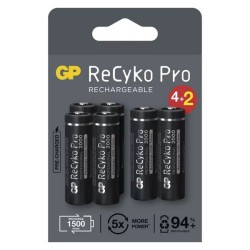 GP Nabíjecí Ni-MH baterie AA, 6-pack