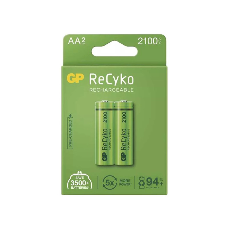 GP Nabíjecí Ni-MH baterie AA, 2-pack B2121