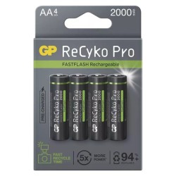 GP Nabíjecí Ni-MH baterie AA, 4-pack B2420