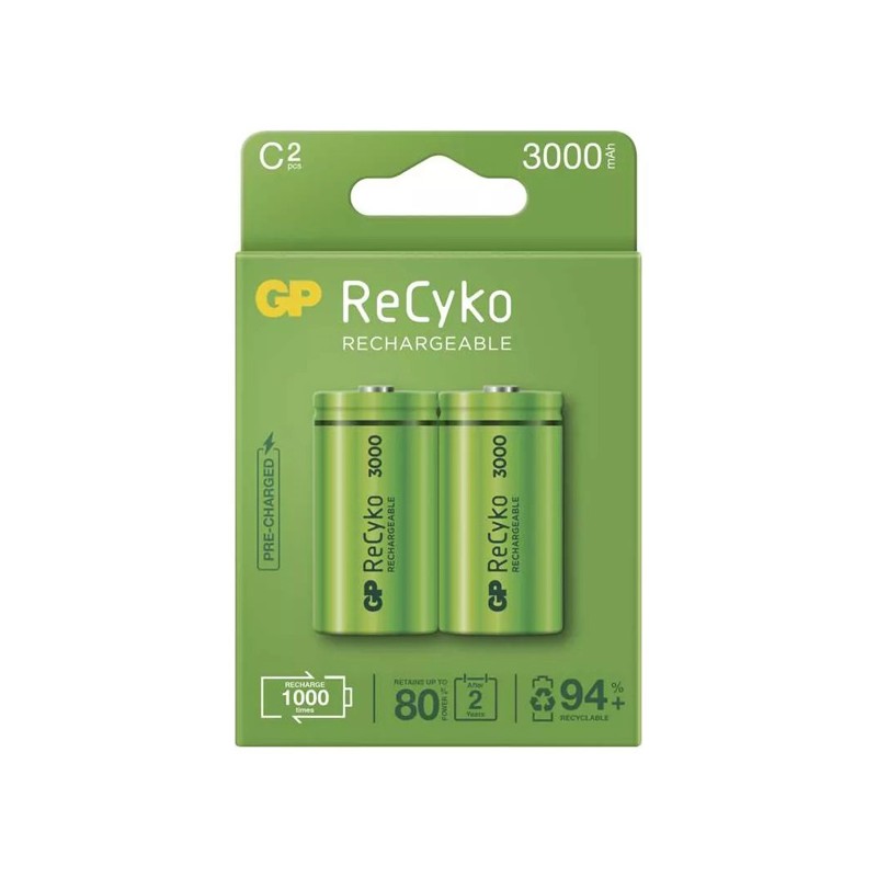GP Nabíjecí Ni-MH baterie C, 2-pack