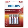 PHILIPS Jednorázová alkalická baterie AAA, 4-pack LR03P4B10