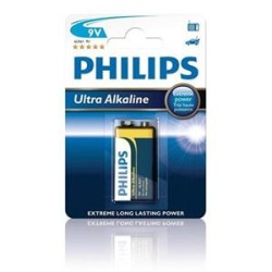 PHILIPS ULTRA Jednorázová alkalická baterie 9V, 1-pack