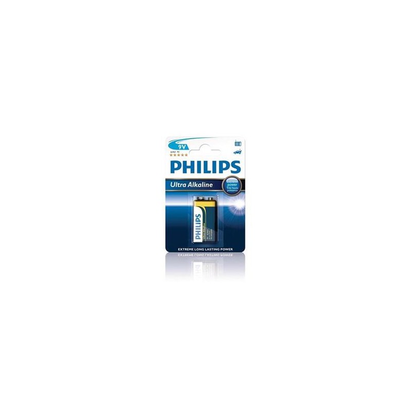 PHILIPS ULTRA Jednorázová alkalická baterie 9V, 1-pack