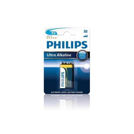 PHILIPS ULTRA Jednorázová alkalická baterie 9V, 1-pack