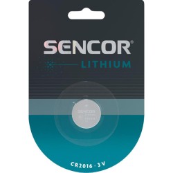 Sencor Jednorázová lithiová baterie CR2016, 1-pack