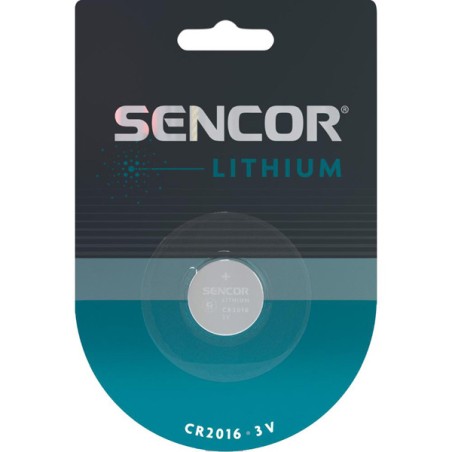 Sencor Jednorázová lithiová baterie CR2016, 1-pack