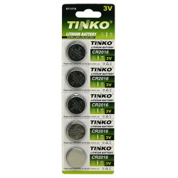 Jednorázová lithiová baterie CR2016, 5-pack