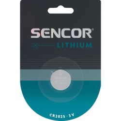 Sencor Jednorázová lithiová baterie CR2025, 1-pack