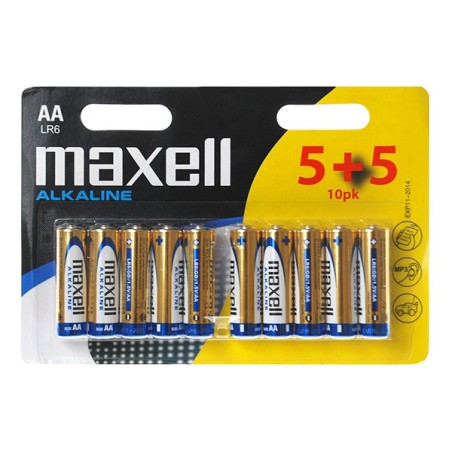 Maxell Jednorázová alkalická baterie AA, 10-pack