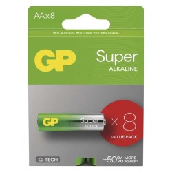 GP Jednorázová alkalická baterie AA, 8-pack B01218