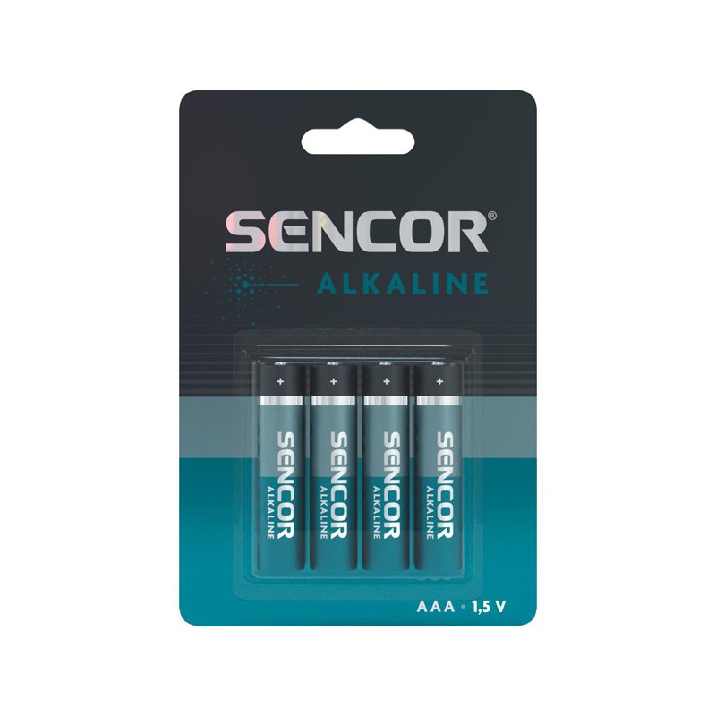 Sencor Jednorázová alkalická baterie AAA, 4-pack
