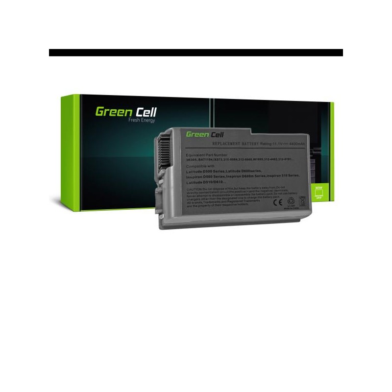 Green Cell baterie pro Dell Latitude D500 D505 D510 D520 D530 D600 D610 / 11,1V 4400mAh