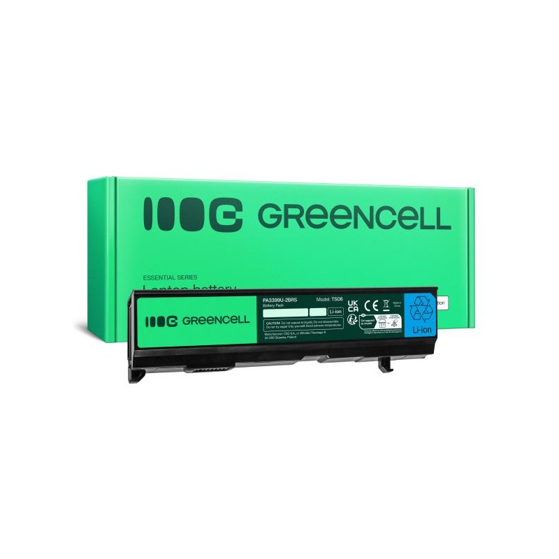Green Cell baterie pro Toshiba Satellite A80 A100 A105 M40 M50 Tecra A3 A6 / 11,1V 4400mAh