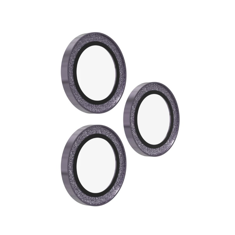 ZAGG Ochranná čočka Premium pro Apple 17 Pro/Pro Max/16 Pro/Pro Max/15 Pro/Pro Max - fialová třpytka