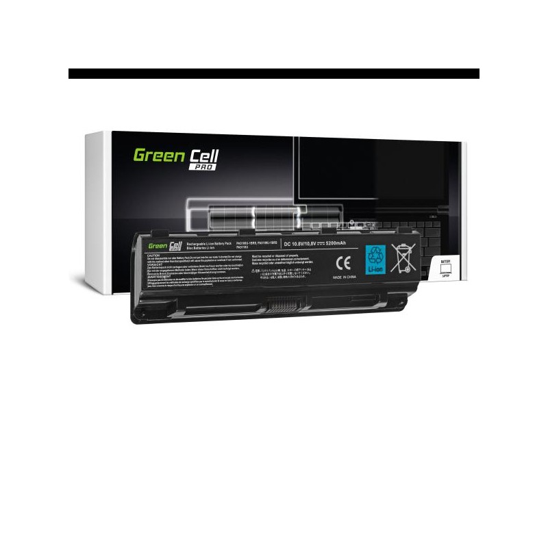Green Cell baterie pro Toshiba Satellite C850 C855 C870 L850 L855 PA5109U-1BRS / 11,1V 5200mAh