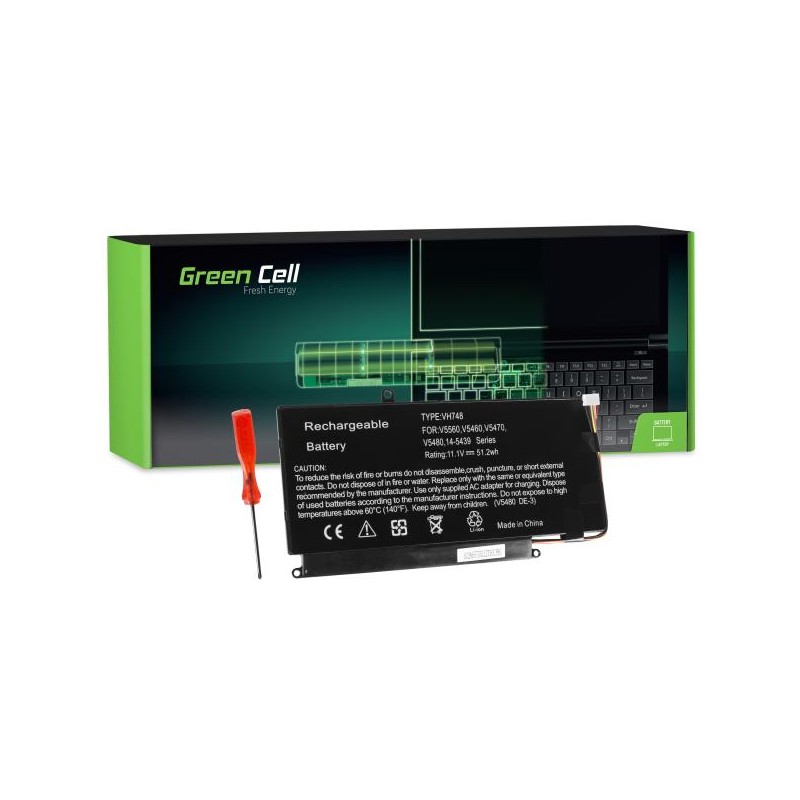 Green Cell baterie pro Dell Vostro 5460 5470 5480 5560 / 11,1V 4600mAh