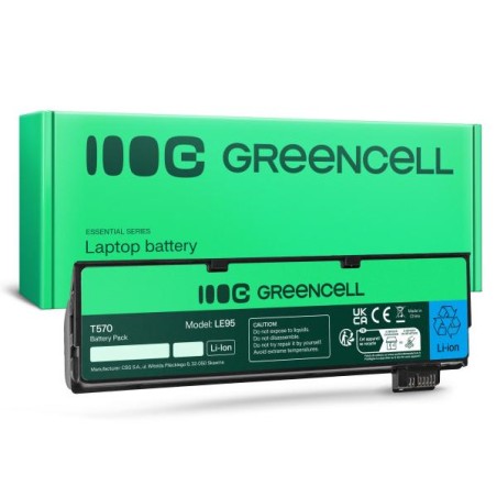 Green Cell baterie pro Lenovo ThinkPad T470 T570 A475 P51S T25 / 11,1V 4400mAh