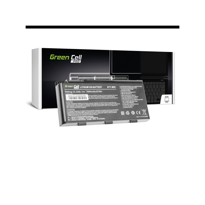 Green Cell baterie pro MSI GT60 GT70 GT660 GT680 GT683 GT780 GT783 GX660 GX680 GX780 / 11,1V 6600mAh