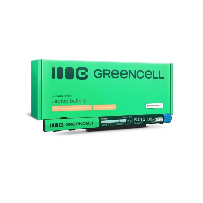 Green Cell baterie AL15A32 pro Acer Aspire E5-573 E5-573G E5-573TG V3-574 V3-574G TravelMate P277 / 14,8V 1800mAh