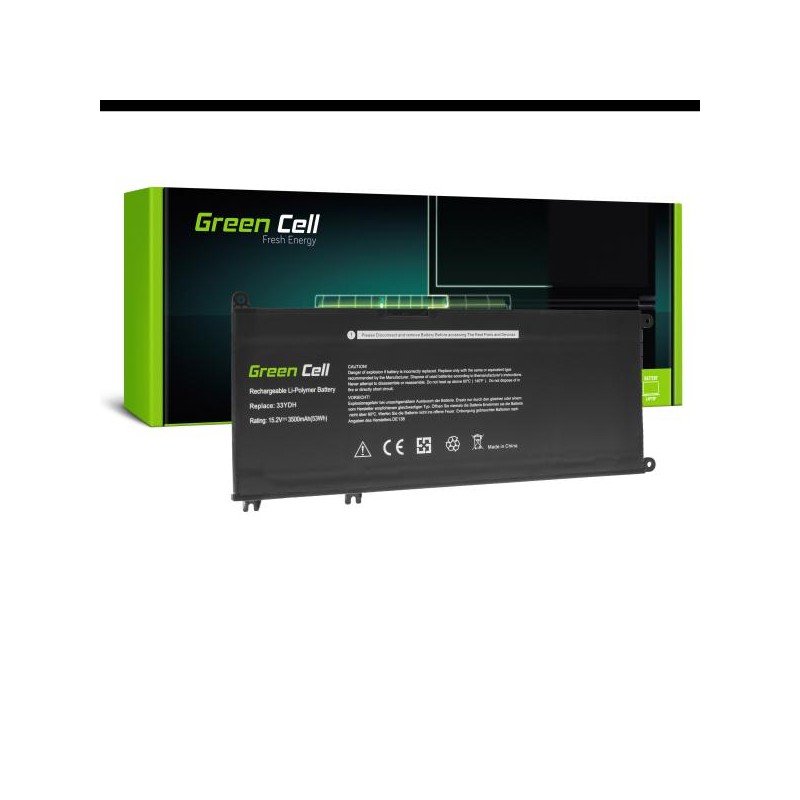 Green Cell baterie 33YDH pro Dell Inspiron G3 3579 3779 G5 5587 G7 7588 7577 7773 7778 7779 7786 Latitude 3380 3480 3490 3590