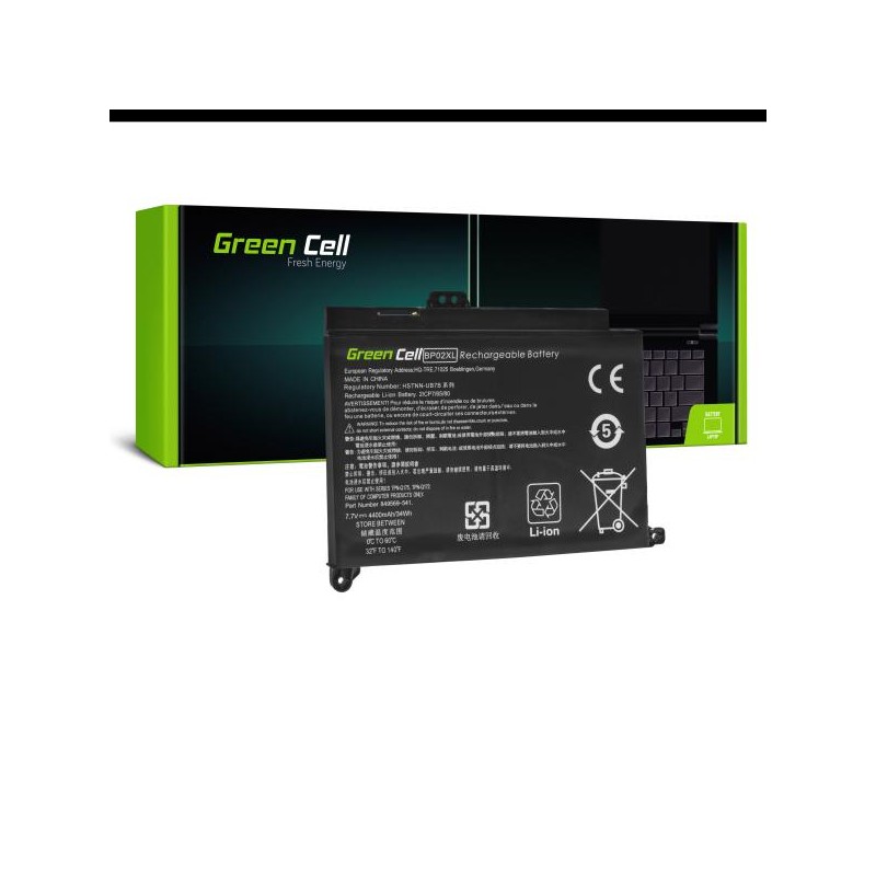 Baterie Green Cell BP02XL pro HP Pavilion 15-AU 15-AU051NW 15-AU071NW 15-AU102NW 15-AU107NW 15-AW 15-AW010NW