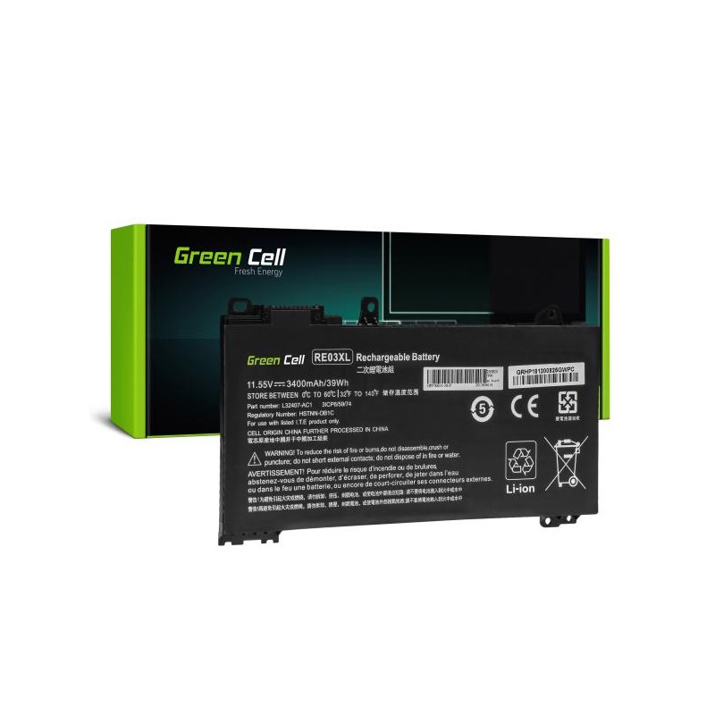 baterie Green Cell RE03XL pro HP ProBook 430 G6 G7 440 G6 G7 445 G6 G7 450 G6 G7 455 G6 G7 445R G6 455R G6