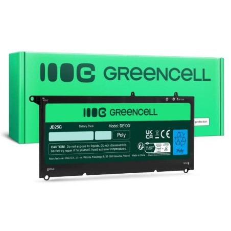 Green Cell baterie 90V7W JD25G pro Dell XPS 13 9343 9350 P54G