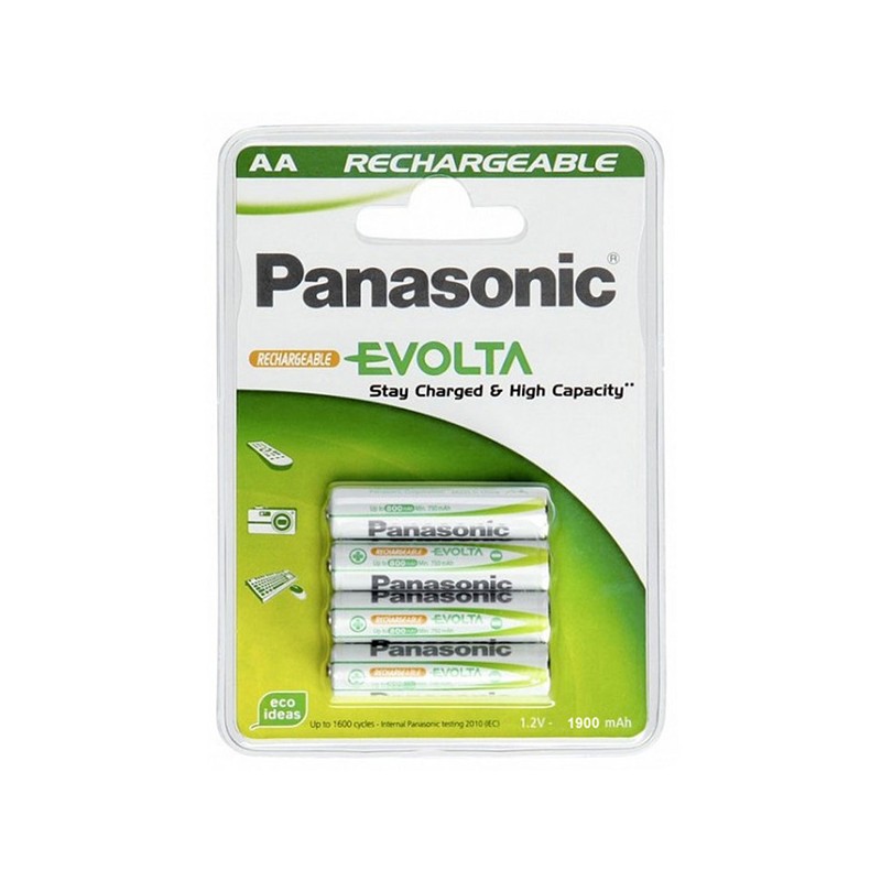 Nabíjecí baterie, AA (HR6), 1900 mAh, Panasonic, 4-pack